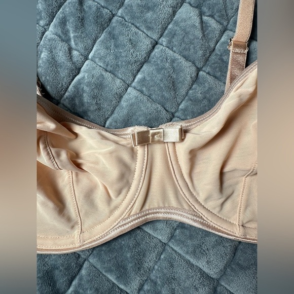 NWT Frederick's of Hollywood Women's Milan Beige Mesh Balconette Bra - Picture 4 of 5